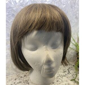 Beautiful‎ Natural Light Brown Bob With Bangs Gabor Wigcap In Original Box Bob